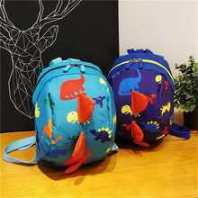 Load image into Gallery viewer, Cartoon Dinosaur Anti-Lost Backpack - Kids Kindergarten Shoulder Bag