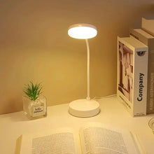 Load image into Gallery viewer, 1pc 10 LED Desk Lamp With USB Charging Port, 3 Dimming Levels, Touch Control, White