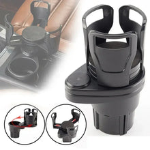 Load image into Gallery viewer, Adjustable Dual Cup Holder Car Mount Multifunction with Phone Holder Car Cup Expansion Adapter for Vehicle Cup Holers