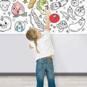 3m Baby Early Education Canvas Wall Graffiti Painting - Reusable & Mess-Free