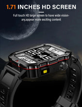 Load image into Gallery viewer, Outdoor Military Smartwatch – Bluetooth Calling, 1.73” LED Display, Sports &amp; Fitness Watch