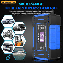 Load image into Gallery viewer, Battery Repair LCD Display 6A 12V Intelligent Car Battery Charger Car and Motorcycle Battery Charging Unit Lead-Acid
