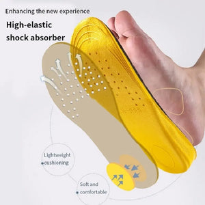 Invisible Height Increase Insoles - Heel Lift Pads with Shock Absorption & Breathable Design