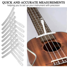 Load image into Gallery viewer, Miwayer 9 Pcs Guitar Radius Gauge Set - Under String, Luthier Tools, Fretboard Gauge