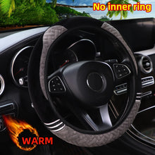 Load image into Gallery viewer, Plush Cartoon Cat Steering Wheel Cover Hand Warm Car Accessories 14.5-15INCH