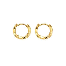 Load image into Gallery viewer, Mariasz Minimalist New Hot Sell Trendy Plated Gold Color Circle Earrings for Women Ear Hoop Earring Classic Jewelry