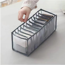 Load image into Gallery viewer, 6/7/11 Compartments Underwear Storage Box, Home Underwear Bra Sock Cabinet, Drawer Style Fabric Mesh Partition And Sorting Box