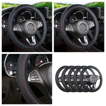 Load image into Gallery viewer, Steering Wheel Cover Anti Slip Breathable Steering Cover Universal Microfiber PU Leather Steer Wheel Protector No inner circle