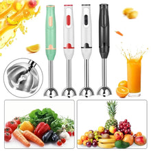 Load image into Gallery viewer, Electric Handheld Food Mixer, Multifunction Egg Beater &amp; Veggie Blender/Chopper with Stainless Steel Whisk for Kitchen Tools