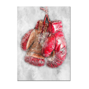 Football Basketball Poster Canvas Painting – Modern Sports Wall Art
