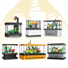 Load image into Gallery viewer, Micro Fish Tank Building Blocks Set - Clownfish &amp; Lobster DIY Educational Bricks Toy