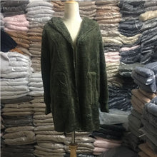 Load image into Gallery viewer, 12 Colors Fleece Sweatshirt Long Cardigans Autumn Winter Female Long Sleeve Double Side Wear Flurry Loose Hoodie Coats Outwear