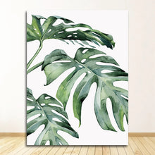 Load image into Gallery viewer, Wall Art Paintings for Living Room Home Decor Scandinavian Style Tropical Plants Poster Green Leaves Decorative Picture Modern