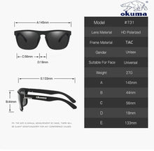Load image into Gallery viewer, Okuma polarized sunglasses UV400 for men and women outdoor hunting, fishing, driving bicycles, sunglasses optional box
