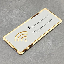 Load image into Gallery viewer, WiFi Sign Mirror Wall Sticker 3D Acrylic Rewritable Decor