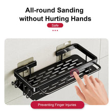 Load image into Gallery viewer, Bathroom Shelf No Drill Wall Mounted Shampoo Bottle Shower Corner Rack Toilet Storage Rack Aluminum Bathroom Kitchen Accessories