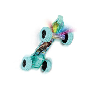Creative Transforming Dino Toy - Glow Clap Bracelet, Skateboard Recoil, Kids Fun