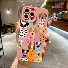 Load image into Gallery viewer, Funny Colorful Dog Pattern Design Phone Case For iPhone 17 16 15 14 Pro Max 12 11 13 Mini 17 Air XS X XR 7 8 Plus 16e Soft Cover