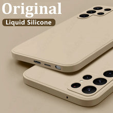 Load image into Gallery viewer, Case For Samsung Galaxy S24 S23 S22 S25 Ultra S24 FE A56 A55 A53 A54 A16 A17 5G S25 Edge Shockproof Liquid Silicone Phone Cover