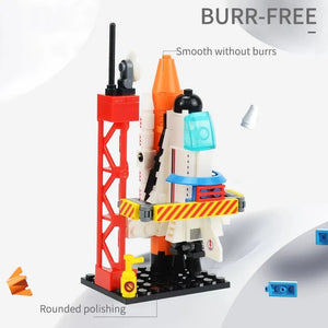 Space Shuttle Building Blocks | Creative Aviation Rocket Launch Toy for Kids