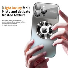 Load image into Gallery viewer, New Titanium Metallic Luxury Matte Case For iPhone 17 16 15 14 13 12 Pro Max Plus For Magsafe Glass Lens Camera Protection Cover