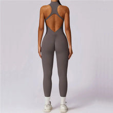 Load image into Gallery viewer, Zipper Yoga Jumpsuit Fitness Sports Overalls Gym Clothing Set Yoga Wear Pilates Workout Clothes Women Outfit Push Up Activewear