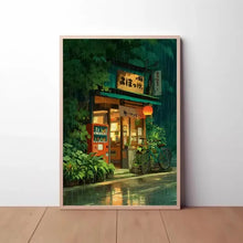 Load image into Gallery viewer, Retro Japanese Landscape Canvas Printing Asian Art Railway Wall Art Poster Modern Living Room Bedroom Bathroom Home Decor