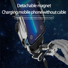 Load image into Gallery viewer, Car wireless charger Magnetic Cell Phone Holder Mobile Phone Stand in Car GPS Support 360° Rotatable Mount For iPhone Xiaomi