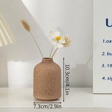 Load image into Gallery viewer, Ceramic Flower Vase Retro Table Decorative Vase Dried Flower Arrangement Pot Home Wedding Gifts Aesthetic Vase Desktop Ornament