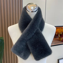 Load image into Gallery viewer, Women Faux Rabbit Fur Scarf Winter Warm Soft Neck Warmer
