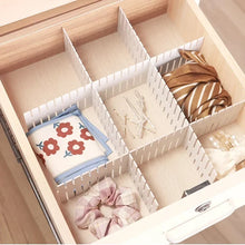 Load image into Gallery viewer, 8/12PCS Adjustable Drawer Divider Partition Durable Storage Organiser Makeup Sock Underwear Drawer Organizer Board of Cabinets