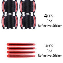 Load image into Gallery viewer, 8 General-Purpose 3D Carbon Fiber Car Door Handle Stickers Scratch-Resistant Stickers Car Safety Reflective Strip Auto Stickers