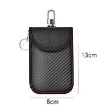 Load image into Gallery viewer, Faraday Bag for Key Fob Cage Protector Car RFID Signal Blocking Key Fob Protector Anti-Theft Pouch Double-Layers of Carbon Fiber