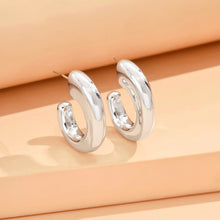 Load image into Gallery viewer, серьги Geometric Irregular Metallic Color Earrings for Women 2024 Minimalist Style Personality Earrings Trendy Jewelry Gift