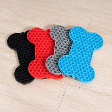 Load image into Gallery viewer, 1PC Dog Slow Food Pad Bone Silicone Pet Licking Mat, Slow Feeder for Dogs and Cats