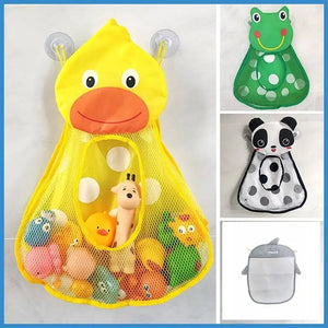 Frog Duck Bath Toy Storage Bag Organizer Suction Cups Kids Xmas Gift