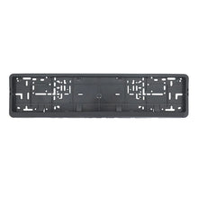 Load image into Gallery viewer, 1 pcs open size Black European License Plate Frame Auto Accessory Waterproof Holder with Mounting License Plate