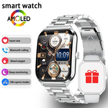 Load image into Gallery viewer, New Ultra Thin Smart Watch men 1.96" AMOLED 360*360 HD Pixel Display Always Show Time Call Reminder Smartwatch Ladies For huawei