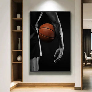 Modern Basketball Player Canvas Wall Art Print Poster Home Decor