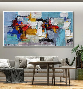 Scandinavian Abstract Wall Art - HD Canvas Oil Painting Poster for Home Decoration