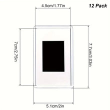 Load image into Gallery viewer, Small photo frame 12/20Pcs Blank Photo Frame Insert Fridge Magnets, Mini Magnetic Refrigerator Photo Picture Frames