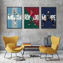 Load image into Gallery viewer, R-Ronaldo Soccer Star Poster – Canvas Wall Art for Boys Room Decor, Football Art