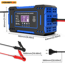 Load image into Gallery viewer, Battery Repair LCD Display 6A 12V Intelligent Car Battery Charger Car and Motorcycle Battery Charging Unit Lead-Acid