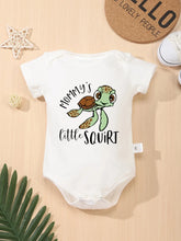 Load image into Gallery viewer, Cute Sea Turtle Baby Boy Bodysuit Cartoon Print Romper Cotton Cozy Newborn Clothes