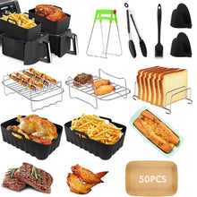 Load image into Gallery viewer, Air Fryer Accessories Set for  Ninja Foodi Max Dual Zone Air Fryer AF400EU/AF300EU/AF451EU  With Silicone Air Fryer Mold Baking