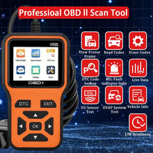 Load image into Gallery viewer, Car OBD2 Scanner Diagnostic Tool Code Reader, Car Voltage Tester Engine Fault Code Scanner, Charging Tester Diagnostic Tool V500