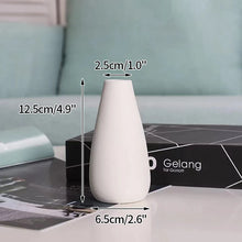 Load image into Gallery viewer, White Ceramic Vases Nordic Decorative Vasen Ornaments Home Living Room Decor Flower Arrangements Sketching Props Desktop Decor