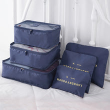 Load image into Gallery viewer, 6pcs Travel Luggage Packing Cubes Clothes Storage Bag Organizer Set Foldable Pouch