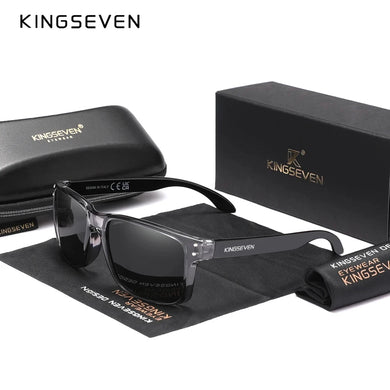 KINGSEVEN Polarized Men's Sunglasses - UV400, Anti-reflection, Rectangle Sports Glasses