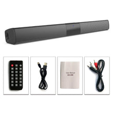 Load image into Gallery viewer, XIKCU Soundbar Speakers Bluetooth 5.3 Stereo Soundbar Surround Sound Home Cinema with Remote Control Support RCA AUX TF-Card